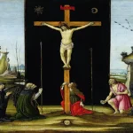 Christ on the Cross by Sandro Botticelli, a living room wall art print for refined interiors