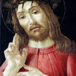 The Resurrected Christ by Sandro Botticelli, a living room wall art print for refined interiors