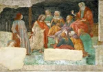 Young man before the Seven liberal arts by Sandro Botticelli, a living room wall art print for refined interiors