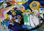 All Saints Day I by Wassily Kandinsky, an office wall art print for refined interiors