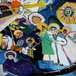 All Saints Day I by Wassily Kandinsky, an office wall art print for refined interiors