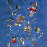 Bleu de ciel by Wassily Kandinsky, an office wall art print for refined interiors