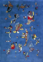 Bleu de ciel by Wassily Kandinsky, an office wall art print for refined interiors