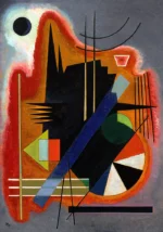 Einige Spitzen by Wassily Kandinsky, an office wall art print for refined interiors