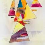 Friedlich by Wassily Kandinsky, an office wall art print for refined interiors