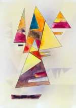 Friedlich by Wassily Kandinsky, an office wall art print for refined interiors