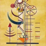 Gebogene Spitzen by Wassily Kandinsky, an office wall art print for refined interiors