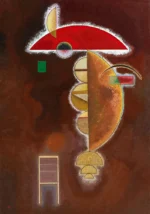 Gedrückt by Wassily Kandinsky, an office wall art print for refined interiors