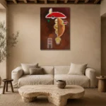 Premium Wall Art Dikey  Html Edition – FAMOUS2407428 shown in Room 4