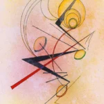 Kleines Warm by Wassily Kandinsky, an office wall art print for refined interiors