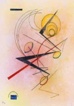 Kleines Warm by Wassily Kandinsky, an office wall art print for refined interiors