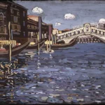 Memory of Venice 4 (Rialto Bridge) by Wassily Kandinsky, an office wall art print for refined interiors