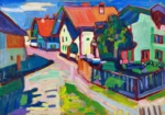 Murnau by Wassily Kandinsky, an office wall art print for refined interiors