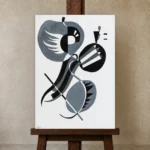 Premium Wall Art Dikey  Html Edition – FAMOUS2407437 shown in Studio Easel