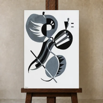 Premium Wall Art Dikey  Html Edition – FAMOUS2407437 shown in Studio Easel