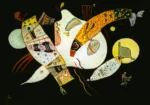 Shapes in Tension by Wassily Kandinsky, an office wall art print for refined interiors