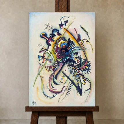 Premium Wall Art Dikey  Html Edition – FAMOUS2407444 shown in Studio Easel