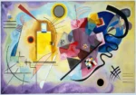 Yellow-Red-Blue by Wassily Kandinsky, an office wall art print for refined interiors