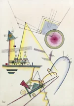 Delicate Soul by Wassily Kandinsky, an office wall art print for refined interiors