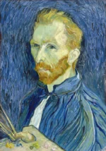 Self-Portrait by Vincent van Gogh, a living room wall art print for refined interiors