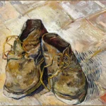 Shoes by Vincent van Gogh, a living room wall art print for refined interiors