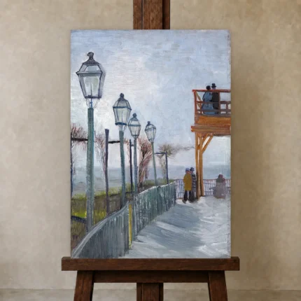 Premium Wall Art Dikey  Html Edition – FAMOUS2407454 shown in Studio Easel
