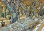 Wheat Field with Cypresses by Vincent van Gogh, a living room wall art print for refined interiors