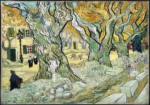 Moulin de Blute-Fin Terrace by Vincent van Gogh, a living room wall art print for refined interiors