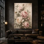 Blush Rose Conservatory Peony Wall Art Canvas Print - Image 5