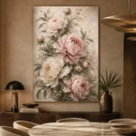 Blush Rose Conservatory Peony Wall Art Canvas Print - Image 7