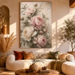 Blush Rose Conservatory Peony Wall Art Canvas Print - Image 11