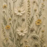 Sage & Ivory Herbarium Wildflower Wall Art Canvas Print