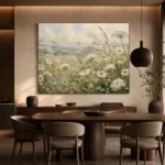 Sage & Buttercream Meadow Wildflower Wall Art Canvas Print - Image 5