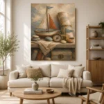 Dusty Blue Discovery Still Life Adventure Kids Wall Art Canvas Print - Image 10