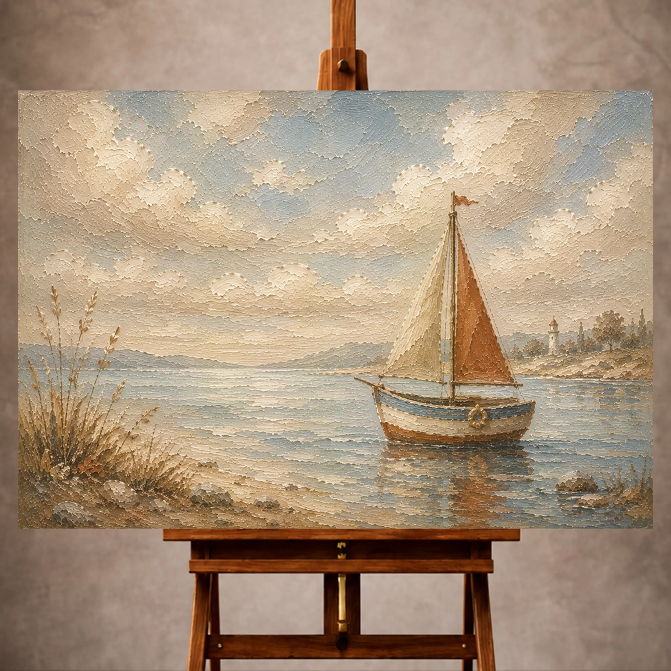 Premium Wall Art Yatay Html Edition – KIDSROOM057 Image 1 Dusty blue tranquil Adventure Kids Wall Art print for elegant interiors. No text or watermarks in design.