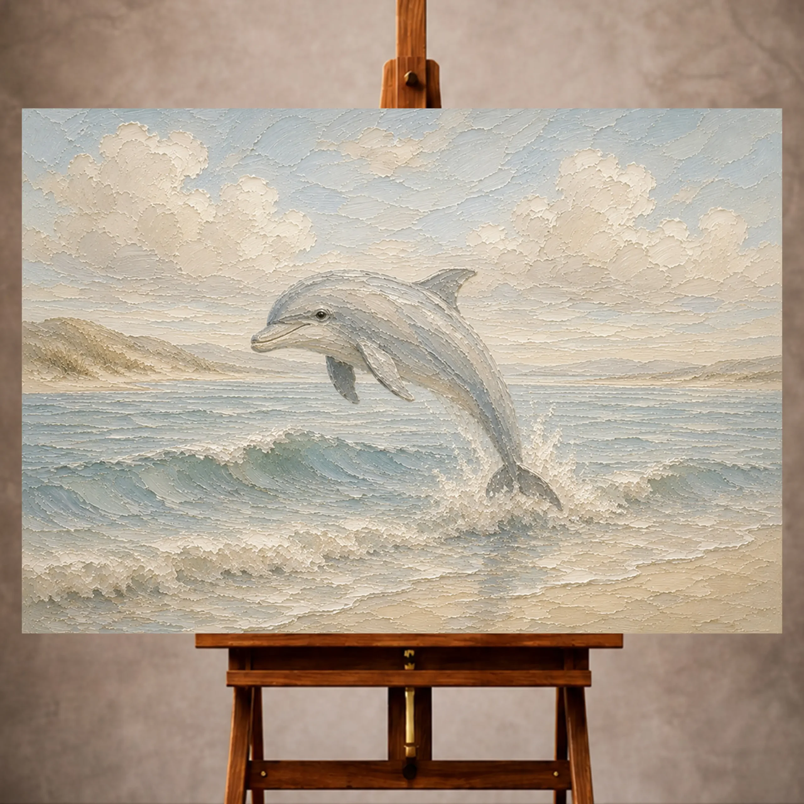 Premium Wall Art Yatay Html Edition – KIDSROOM074 Image 1 Pale blue and sand soothing Coastal Kids Wall Art print for elegant interiors. No text or watermarks in design.