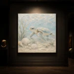 Pale Blue & Sea Glass Sea Turtle Coastal Kids Wall Art Canvas Print - Image 7