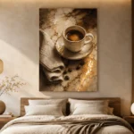 Espresso Brown & Caramel Coffee Wall Art Canvas Print - Image 6