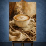 Caramel & Toasted Almond Coffee Wall Art Canvas Print - Image 2