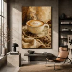 Caramel & Toasted Almond Coffee Wall Art Canvas Print - Image 3
