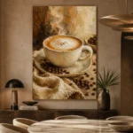 Caramel & Toasted Almond Coffee Wall Art Canvas Print - Image 5