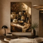 Deep Espresso & Honey Caramel Coffee Wall Art Canvas Print - Image 5