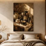 Deep Espresso & Honey Caramel Coffee Wall Art Canvas Print - Image 6