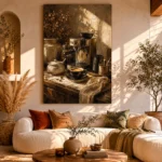 Deep Espresso & Honey Caramel Coffee Wall Art Canvas Print - Image 8