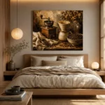 Dark Espresso & Burnt Caramel Pour-Over Coffee Wall Art Canvas Print - Image 8
