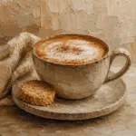 Caramel & Cream Cappuccino Kitchen Wall Art Canvas Print