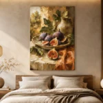 Fig Purple & Sage Fruit Kitchen Wall Art Canvas Print - Image 6