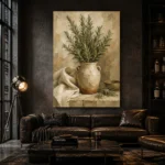 Sage Green Rosemary Herb Wall Art Canvas Print - Image 4