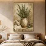 Sage Green Rosemary Herb Wall Art Canvas Print - Image 6