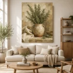 Sage Green Rosemary Herb Wall Art Canvas Print - Image 7
